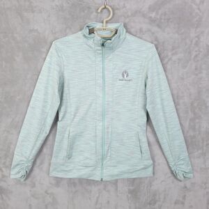 Straight Down Activewear Jacket Womens Small Fitted Long Sleeve Full Zip Golf